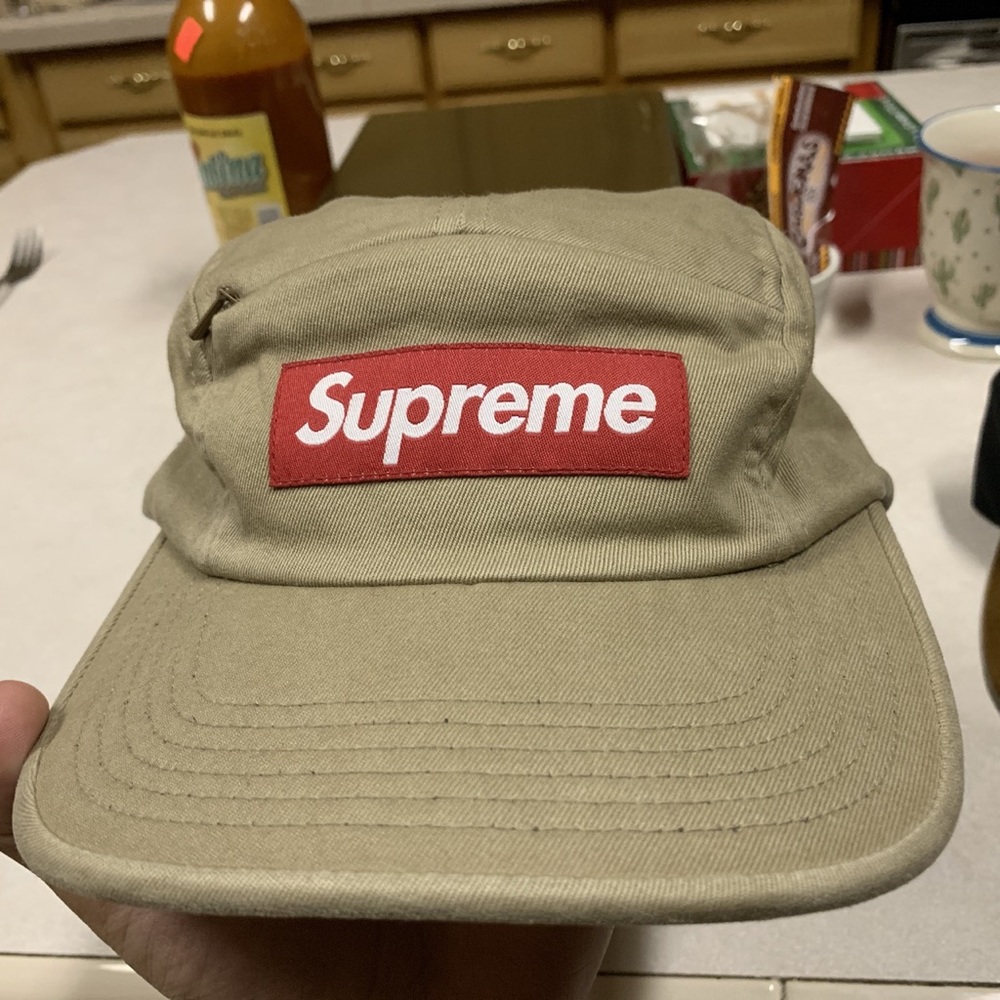Supreme panel hat zipper